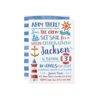 Wasserfarben - Einladung zum Geburtstag