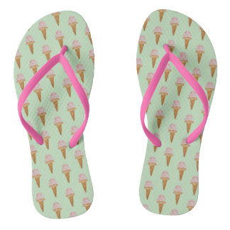 Wasserfarben Eiscreme Flip Flops (Minzgrün)