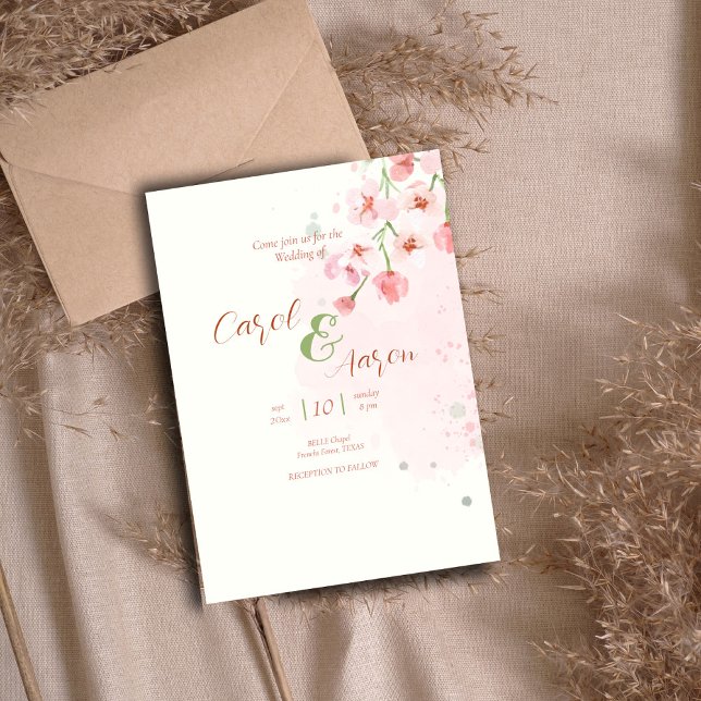 Wasserfarben elegante, einzigartige botanische Hoc Flyer (Von Creator hochgeladen)