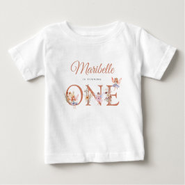 Wasserfarben Fairy Floral Fall Garten Erstgeburt Baby T-shirt