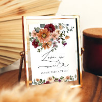 Wasserfarben Fall Blütenflora Liebe ist Sweet Nehm