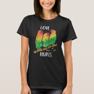 Wasserfarben Farbige Papageien Papagei Lover Cocka T-Shirt