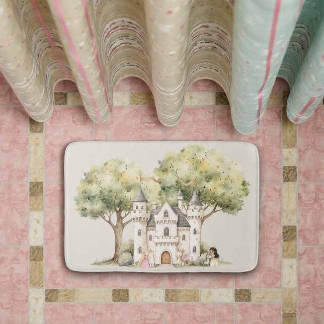 Wasserfarben-Fee-Prinzessin Whimsical Badematte (Von Creator hochgeladen)