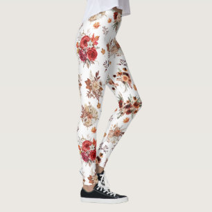 Wasserfarben floraler botanischer Herbst Trend Leggings