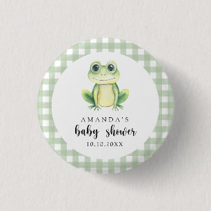 Wasserfarben Frog Baby Dusche Button