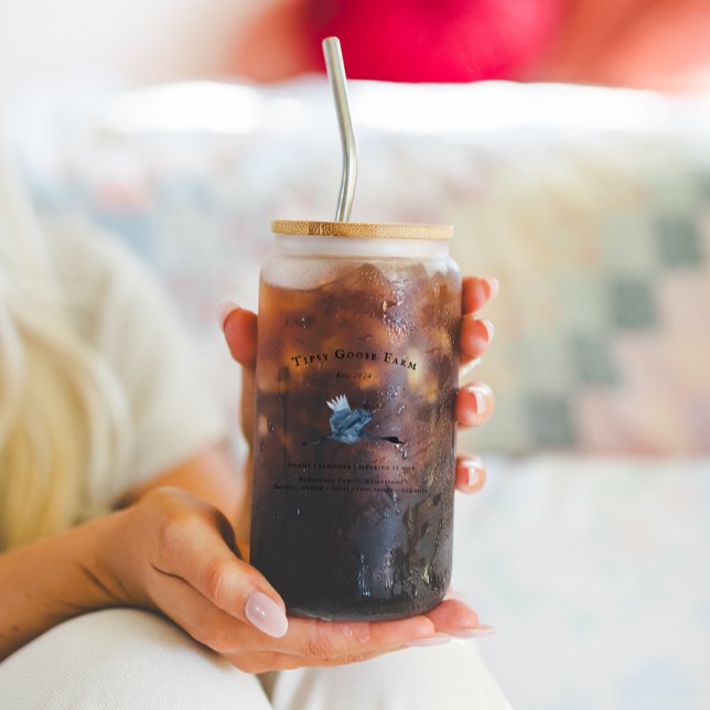 Wasserfarben-Gänse-Logo | Frisch Dosenglas (Von Creator hochgeladen)