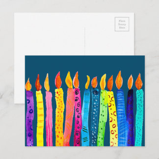 Wasserfarben Geburtstagskandalen Postkarte