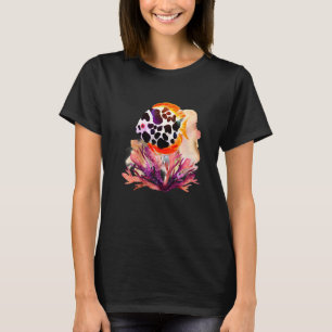 Wasserfarben gemalte Fische Tiefseelebewesen und R T-Shirt
