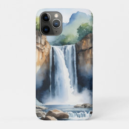 Wasserfarben gemalter Wasserfall Case-Mate iPhone Hülle