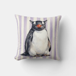 Wasserfarben-Gentoo-Pinguin-Kissenbezug Kissen