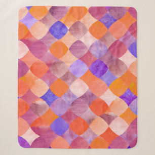 Wasserfarben geometrisch, arabische Fischwaagen. Sherpadecke