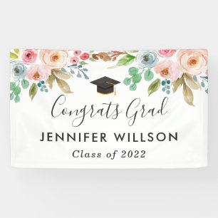 Wasserfarben-Girl-Graduate-Party Banner