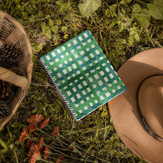 Wasserfarben-Gitter - grün Planer (Von Creator hochgeladen)