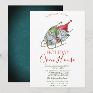 Wasserfarben-Gnome-Schlitten-Open-House   Einladung