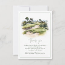 Wasserfarben-Golfplatz-Bestattungssympathie