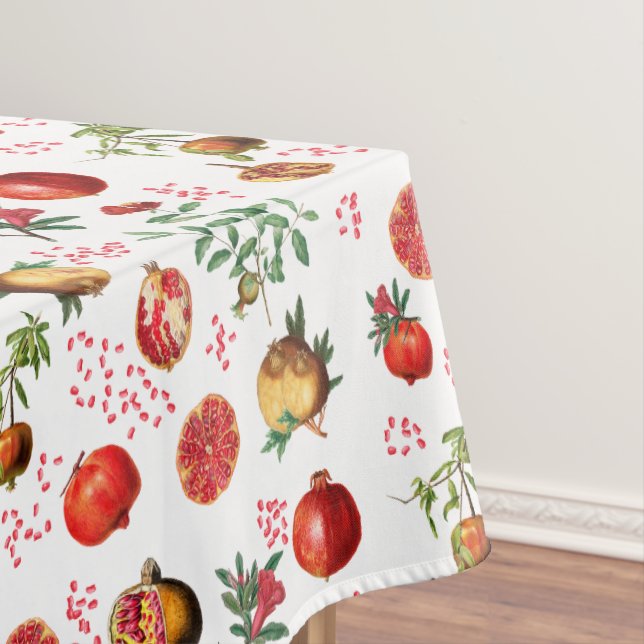 Wasserfarben Granatapfel Mittelmeerfruchtmuster Tischdecke (Beispiel)