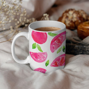 Wasserfarben-Grapefruit Kaffeetasse
