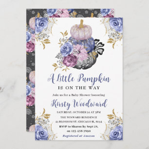 Wasserfarben Halloween Blumenpumpen Kinderdusche Einladung