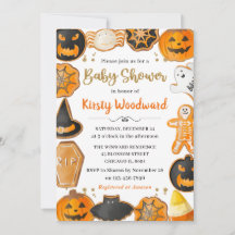 Wasserfarben Halloween Cookies Kinderdusche