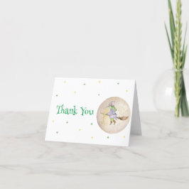 Wasserfarben Halloween Moon Star Hexenjunge Dusche Dankeskarte