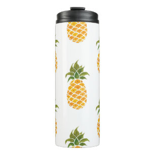 Wasserfarben, handgemalt mit exotischen Früchten n Thermosbecher