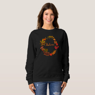 Wasserfarben Herbst Herbstpumpen Blätter Blumen Sweatshirt