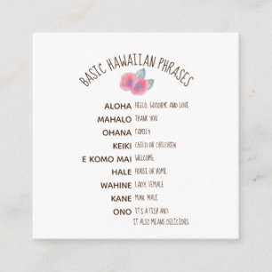 Wasserfarben-Hibiskus-Maui-Hochzeit Begleitkarte