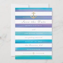 Wasserfarben-Hochzeit speichert die Datumskarte Save The Date