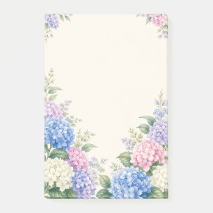 Wasserfarben-Hortensien-Garten Post-it Klebezettel