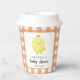 Wasserfarben-HühnerBaby-Dusche Pappbecher