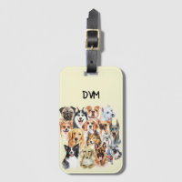 Wasserfarben Hunde Rassen Collage Personalisiert