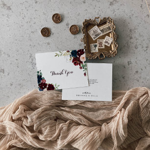 Wasserfarben Illustriert Fall Florflache Hochzeit Dankeskarte