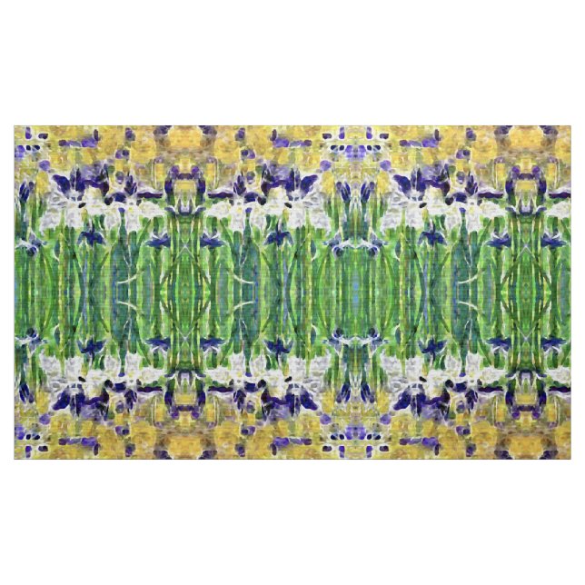 Wasserfarben-Iris-Stoff Stoff (Yard (91,4 cm))
