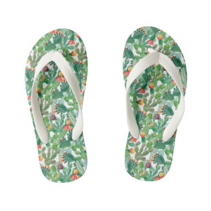 Wasserfarben-Kakteen-Muster Kinderbadesandalen