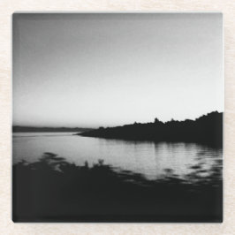 Wasserfarben Kanada Schwarz-Weiß-Fotografie Glasuntersetzer