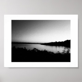 Wasserfarben Kanada Schwarz-Weiß-Fotografie Poster