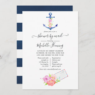 Wasserfarben-Kinderdusche nach Mail Einladung