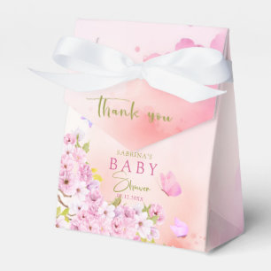 Wasserfarben-Kirschblossom Es ist eine Girl-Baby-D Geschenkschachtel