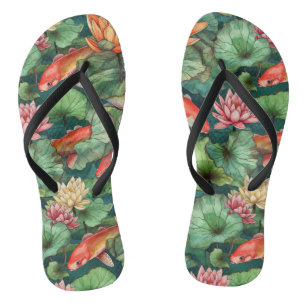 Wasserfarben-Koi- und Wasserheilpaare von Flip Flo Flops