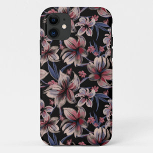 Wasserfarben-Krimson auf schwarz Case-Mate iPhone Hülle