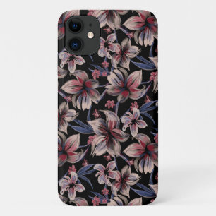 Wasserfarben-Krimson auf schwarz Case-Mate iPhone Hülle