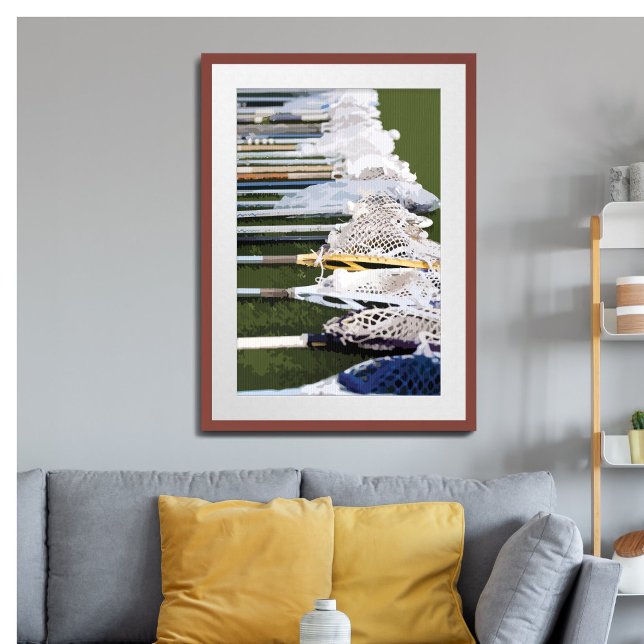 Wasserfarben-Lacrosse-Sticks Poster (Von Creator hochgeladen)