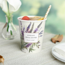 Wasserfarben-Lavendel-Regal-Brautparty
