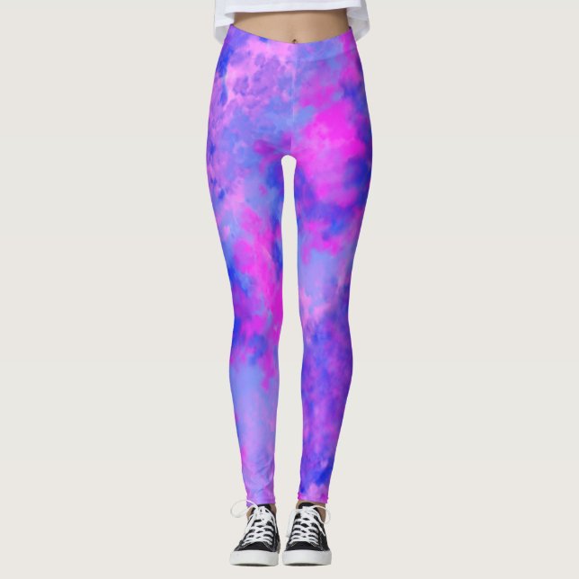 Wasserfarben Leggings (Vorderseite)