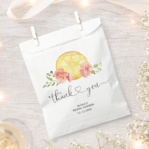 Wasserfarben Lemon Brautparty Gefallen Taschen Geschenktütchen