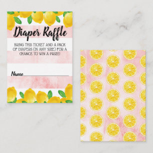 Wasserfarben Lemon Tree Babydusche Windelwindeln Begleitkarte