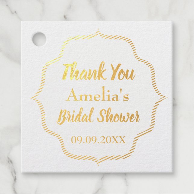 Wasserfarben Lemons Positano Amalfi Tile Bridal Geschenkanhänger (Vorderseite)