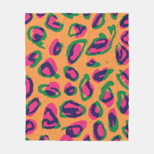 Wasserfarben-Leopard-Tierdruck-Illustration patte Fleecedecke