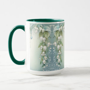 Wasserfarben-Lilien-der-Taler-Kaffeetasse Tasse