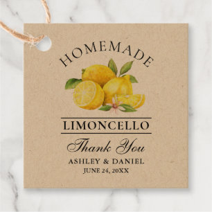 Wasserfarben Limoncello Dank Kraft Tags Geschenkanhänger